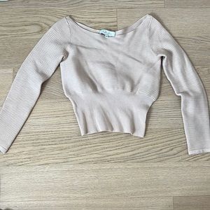 L’academie kendra sweater in nude XS